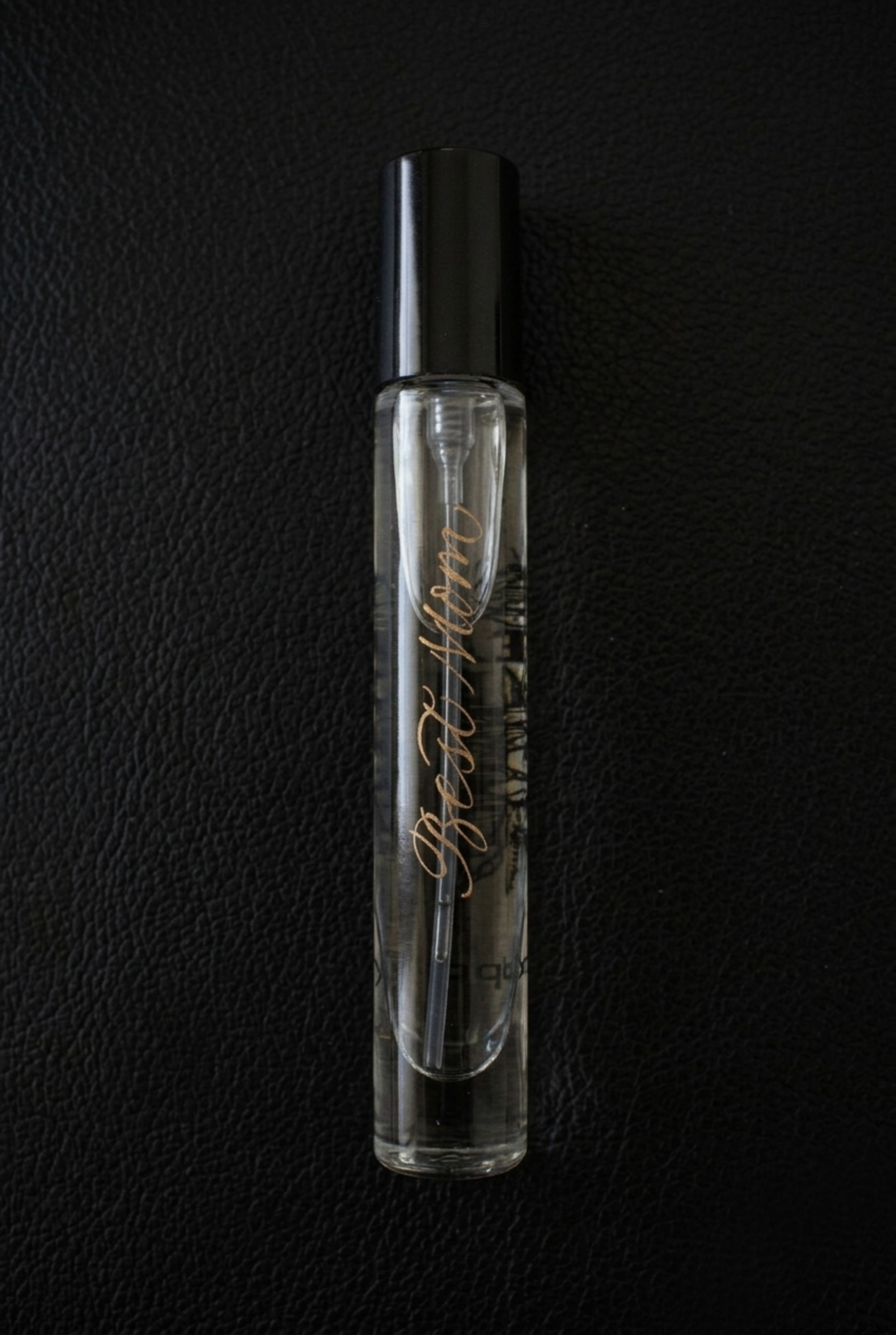 Engraved perfume bottle