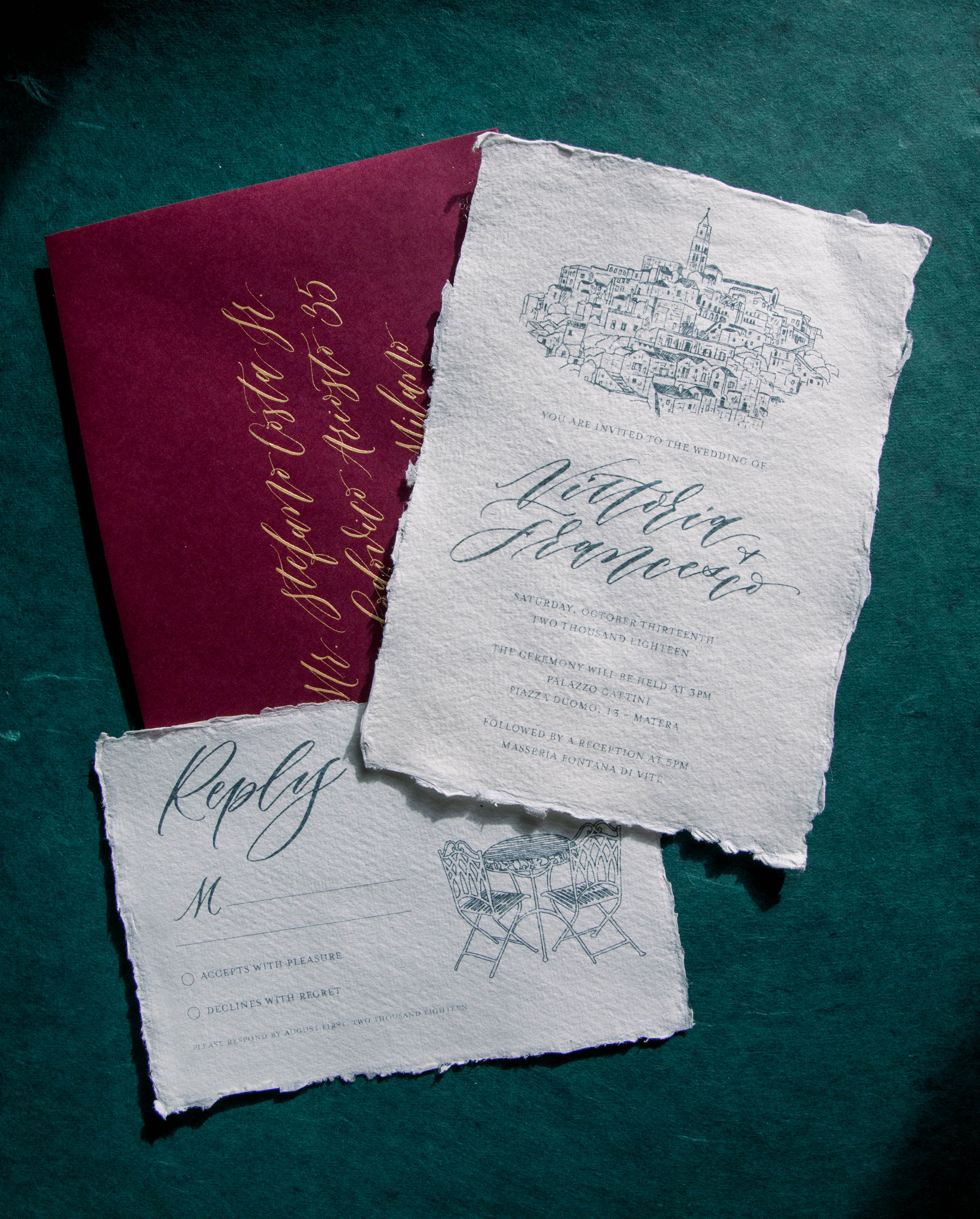 Wedding invitation suite