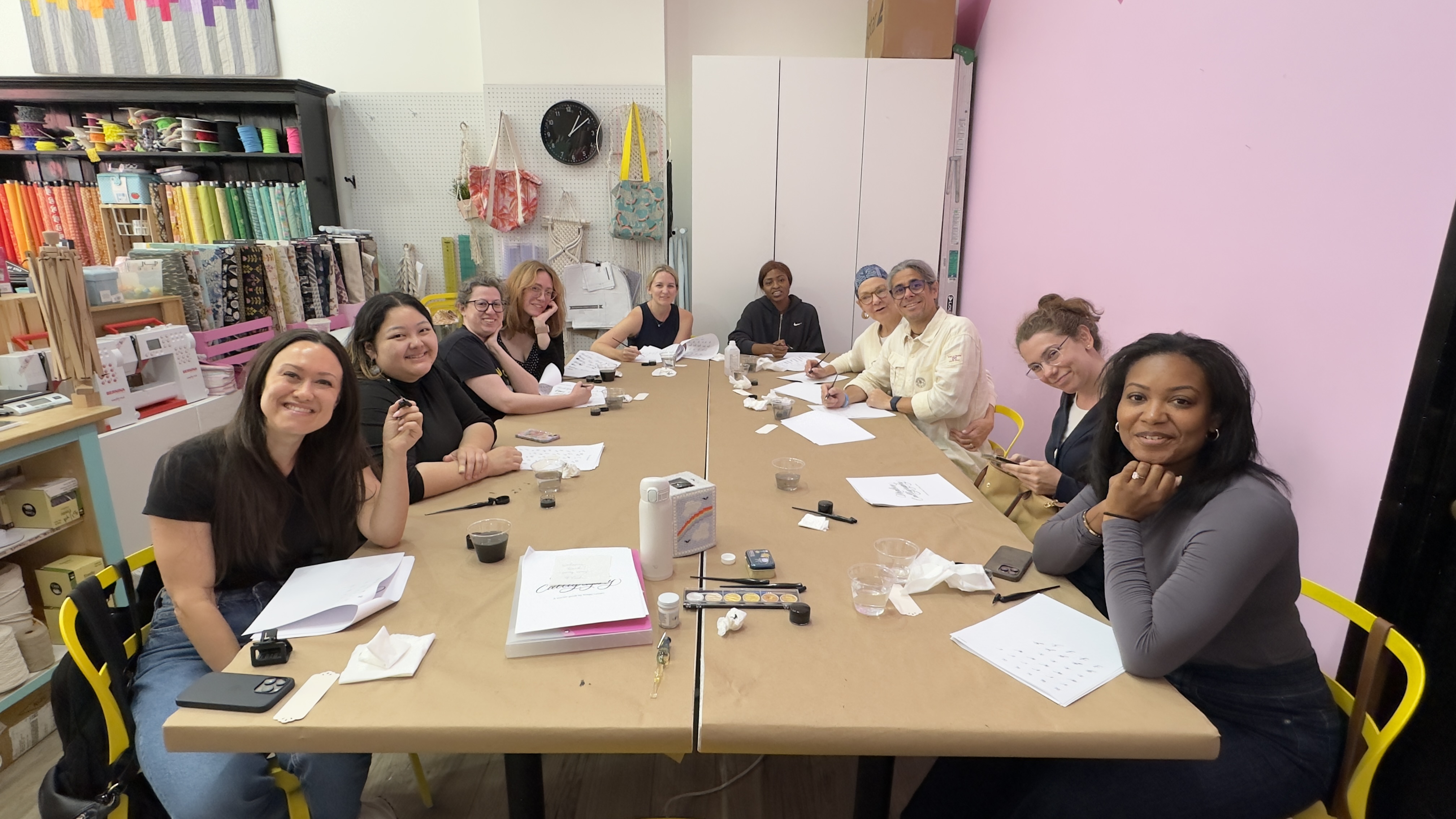 Public calligraphy workshops